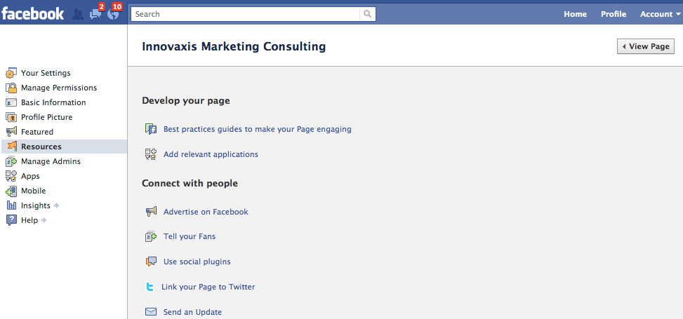 Facebook screen 2