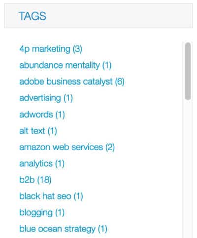 Blog Tags