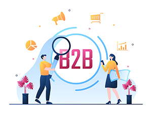 B2B marketing graphic